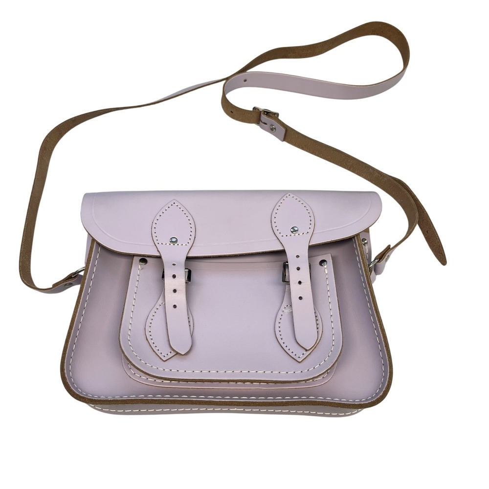 The Cambridge‎ Satchel Company 11 Inch Chelsea Collection Leather Bag Lavender